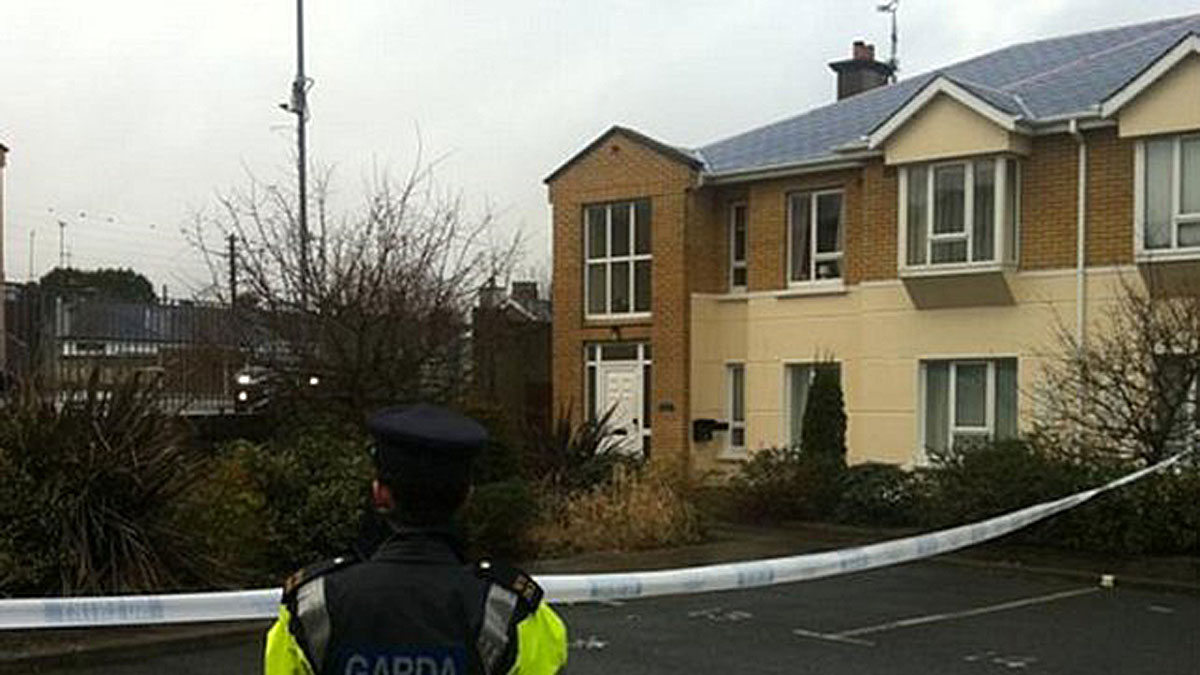Gardaí at the scene