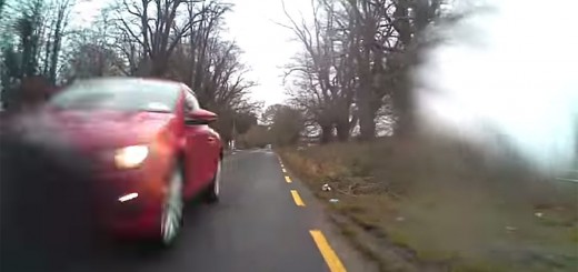 Car overtaking.