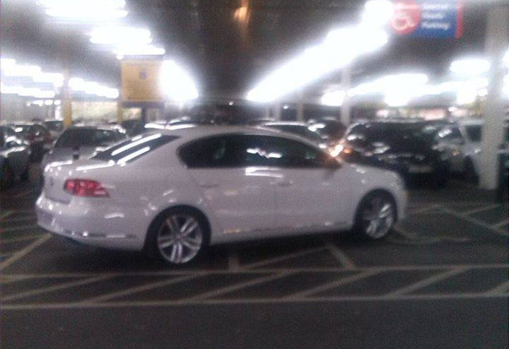 Taking up disabled parking spaces.