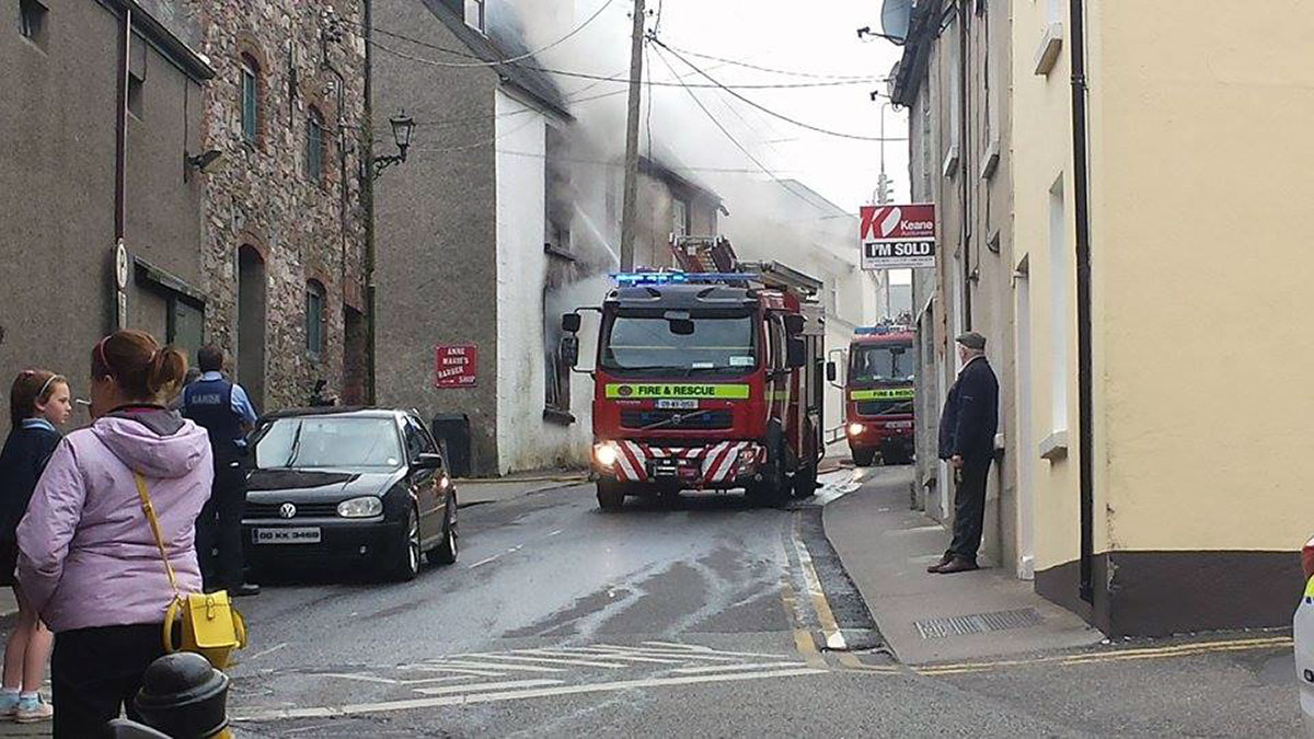Fire breaks out at house in Peter Street in Wexford Town.