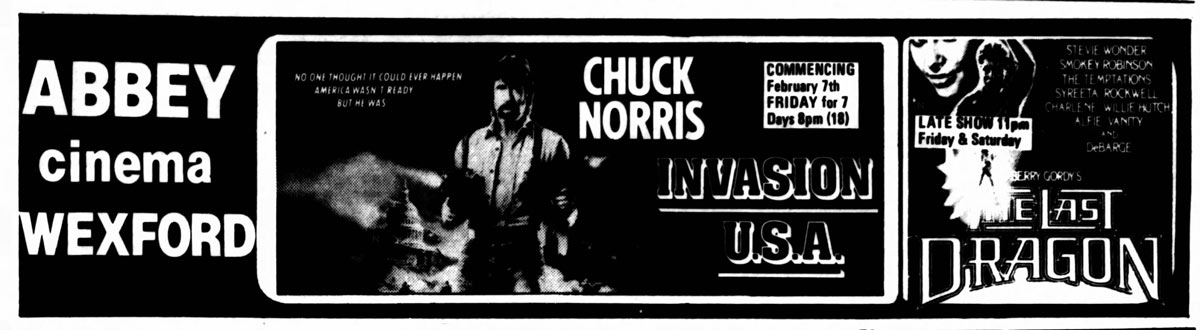 A newspaper advertisement from 1986.
