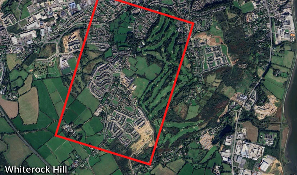 Aerial image of Whiterock Hill.