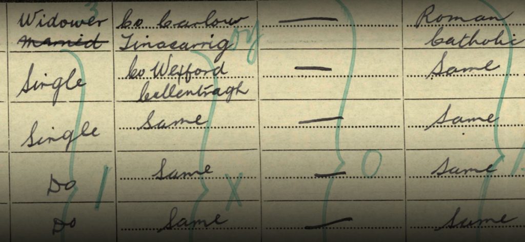 Screenshot of census data.